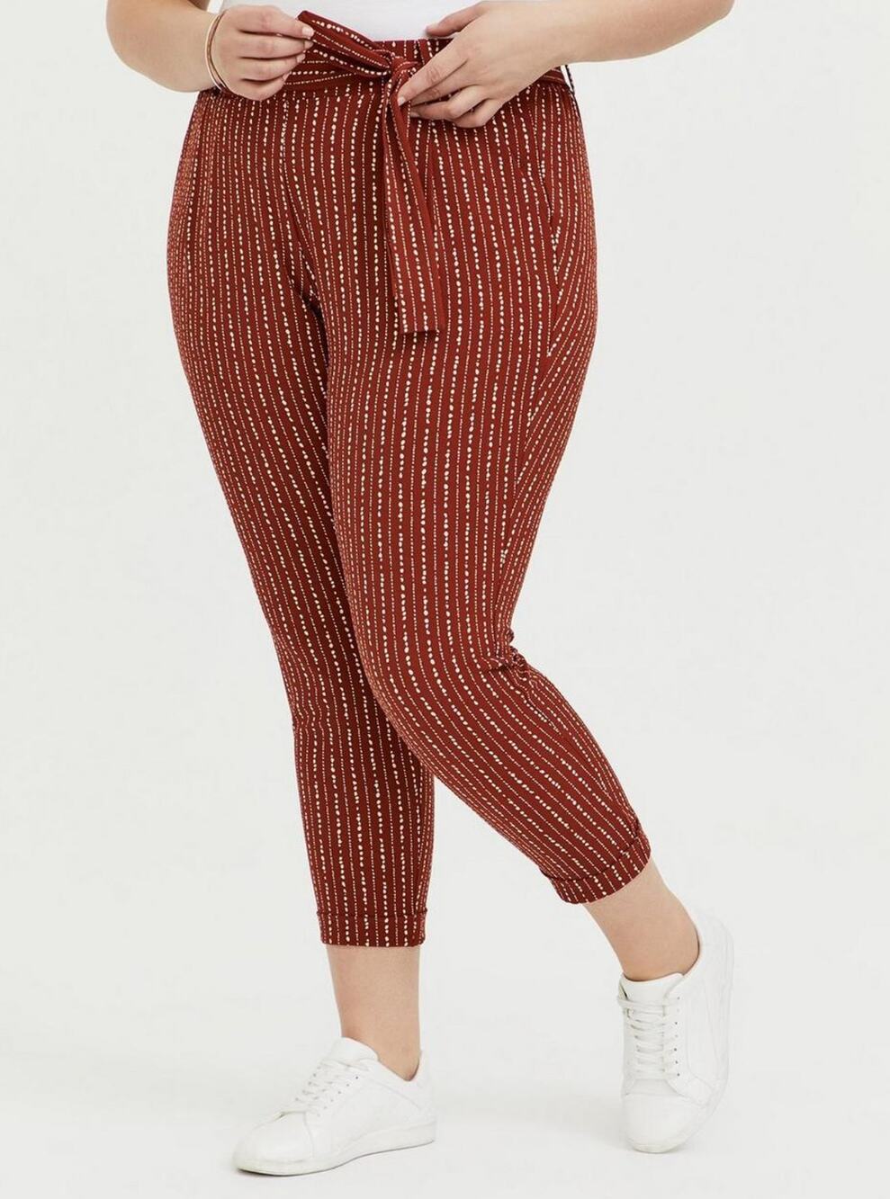 Torrid Pull On Taper Stretch Crepe Pants Burnt Orange Size 4X